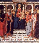 Cosimo Rosselli The Virgin and Child Enthroned with Saints Spain oil painting artist